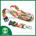 Custom polyester lanyard sublimated lanyard heated print lanyard